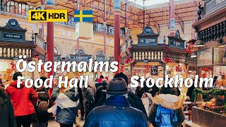 Stockholm Sweden Östermalms Food Hall With Narration 4K HDR [upl. by Htbazile]