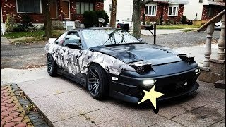 Nissan 240sx S13 1jz VVTI OriginLab Wide body  Vinyl wrap Done [upl. by Rovert]