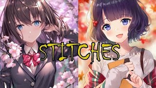 nightcore  Stitches Swithcing Vocals [upl. by Vally]