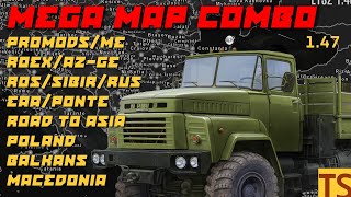 Mega 31 Maps Combo for ETS2 147 – with Promods Roex ROS Poland EAA and more – Tutorial [upl. by Bertram]