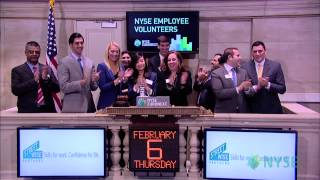 NYSE Employee Volunteers ring the NYSE Opening Bell [upl. by Joshia]