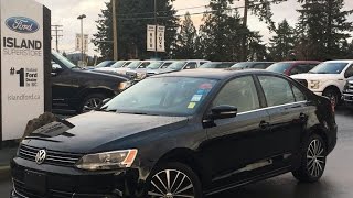 2014 Volkswagen Jetta Highline 18 TSI W Moonroof Review Island Ford [upl. by Assylem]