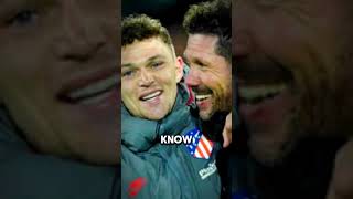 Kieran Trippier Reveals Last Conversation with Diego Simeone😲😱 football sports soccer shorts [upl. by Varney]