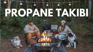 End of Summer Camping in the forest cooking Korean food [upl. by Aaronson]