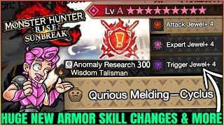 Qurious Melding is BROKEN OP  All New Skills Decos amp TU5 Secrets  Monster Hunter Rise Sunbreak [upl. by Aihsened]