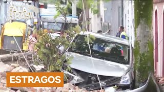 Tempestade causa estragos em São Paulo e ABC paulista [upl. by Aerdnna263]