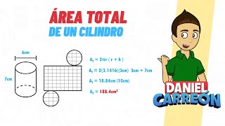 AREA TOTAL DE UN CILINDRO Super fácil  Para principiantes [upl. by Frost813]