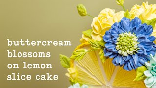 Learn How to Create a Top Forward Lemon Slice Cake with Buttercream Blooms [upl. by Harihs]