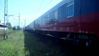 220810r EU07038 PKP IC Miedzynarodowy pociąg Vltava PragaMoskwa [upl. by Onfre]