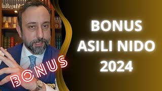 BONUS ASILO NIDO 2024 [upl. by Yorztif]