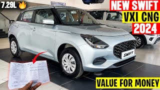 New Maruti Suzuki Swift Vxi Cng 2025 Full Detailed Review with On road Price🔥 [upl. by Rosalie]