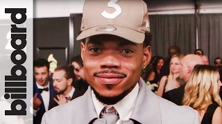 Chance The Rapper Red Carpet After Winning First Grammy for Best Rap Performance  Billboard [upl. by Gavriella]