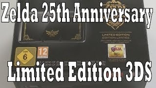 Zelda 25th Anniversary Ocarina of Time Limited Edition Nintendo 3DS Unboxing [upl. by Corwin19]