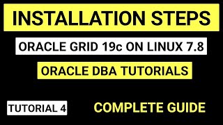 Oracle 19c grid installation on Linux  Oracle 19c tutorial [upl. by Llennhoj6]