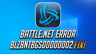 How to Fix BattleNet Error BLZBNTBGS00000002 Tutorial [upl. by Georgena]