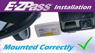 How to Mount or Install an EZ Pass Correctly [upl. by Nnairb769]