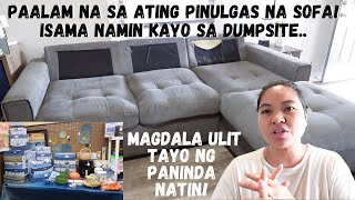 BUHAY AMERIKA ITATAPON NA YUNG SOFA NA MAY PULGAS  DAAN DIN TAYO SA SARISARI STORE NATIN [upl. by Marala]