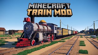 Create Train Mod In Minecraft  Create mod Train  Yoi Mod [upl. by Ottinger]