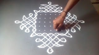 13 dot kambi kolam sikku neli Melikala muggulu design  Nandhana [upl. by Erdreid]