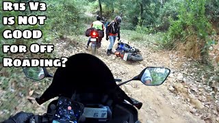 Yamaha R15 V3 Not Good for OffRoading  Didupe Ride Day 1 Part 2 [upl. by Nilesoj]