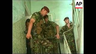 KOSOVO PRISTINA BRITISH KFOR TROOPS ARREST SERB MAN [upl. by Martinic]