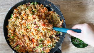 Vegetable Couscous with mixed beans [upl. by Ainerbas951]