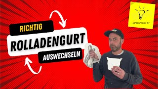 Das kann jeder Rolladengurt  Gurtwickler austauschen [upl. by Yrokcaz]