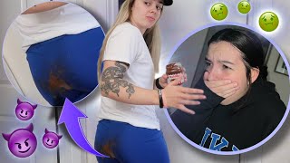 I POOPED MYSELF PRANK ON MY GIRLFRIEND 😂🤢 SHE STARTS THROWING UP [upl. by Anitnelav226]