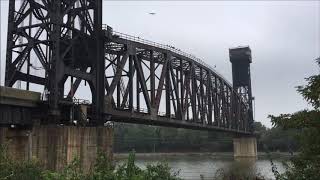 CampD Canal Lift Bridge Lowering into Position [upl. by Sucramd802]