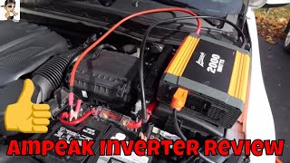 Ampeak 2000 Watt Power Inverter Review [upl. by Armilla]