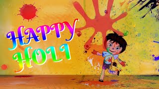 Happy Holi 2020  Holi Animated Video  Holi Greeting Video  Holi Wishes [upl. by Reeves]