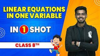 Linear Equations in One Variable in 1 Shot  Class 8th Maths  Pariksha Abhyas [upl. by Morrell]