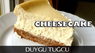 New York Cheesecake Tarifi 🧀  YİYENLER KENDİLERİNDEN GEÇİÇEK Sade Cheesecake 🧀  Chef Duygu Tuğcu [upl. by Nna]