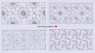 Beautiful Nakshi Kantha Design Tutorial  নকশি কাঁথা ডিজাইন টিউটোরিয়াল [upl. by Merridie]