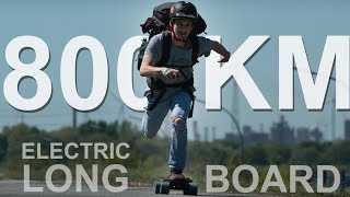 ELECTRIC LONGBOARD TRIP 800km [upl. by Jochbed]