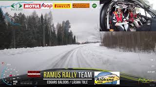 Rally Aluksne 2019 ss5 onboard Edgars Balodis Lasma Tole [upl. by Avihs403]