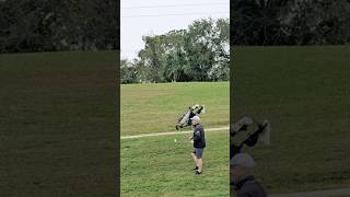 How to hit a golf ball on a side hill lie at chest height In a lousy lie [upl. by Lipfert]