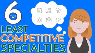 6 EASIEST Doctor Specialties  Least Competitive Residency Programs [upl. by Saidel813]