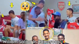 😳William Saliba In Cameroon 🇨🇲 Before Euros  Signs AutographsGives Out Arsenal Kits amp Takes Photos [upl. by Acinorahs]