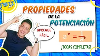 PROPIEDADES DE LA POTENCIACIÓN Explicación super fácil [upl. by Newcomb]