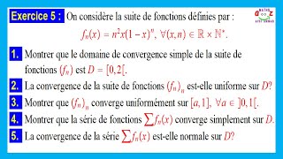 Suites et séries de fonctions Exercice corrigé [upl. by Anitroc92]