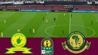 Mamelodi Sundowns vs Young Africans CAF Champion League 2324 Full MatchVideoGame PES 2021 [upl. by Rasecoiluj]