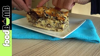 59 Kiymali Borek Maken Turkse borek met Gehakt  Foodbomb [upl. by Johppa]