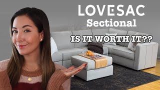 Lovesac Sectional Review  IS IT WORTH IT [upl. by Nerehs]