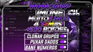 BOTÃO PRIVADO MELHOR WHATSAPP IMUNE ATUALIZADO 2023 PRIMÁRIO ATUALIZADO NOVA FUNÇÃO💜 [upl. by Idnahs]