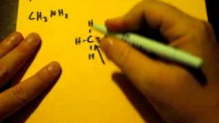 Lewis Dot Structure of CH3NH2 methylamine [upl. by Eirol]