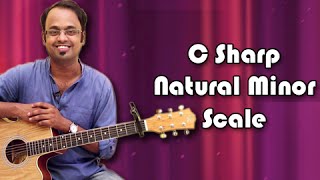 How To Play  C Sharp Natural Minor Scale  Guitar Lesson For Beginners [upl. by Rutledge]