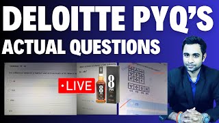 🔴Deloitte Previous Year Actual Questions  Deloitte 2024  Pratik Shrivastava [upl. by Atnoid237]