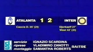 AtalantaInter 12 199798  Domenica Sportiva DjorkaeffCacciaWest [upl. by Nikola]