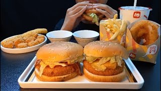 SUBLotteria Shrimp Extreme Lemon Cream Burger Eating show [upl. by Azalea]